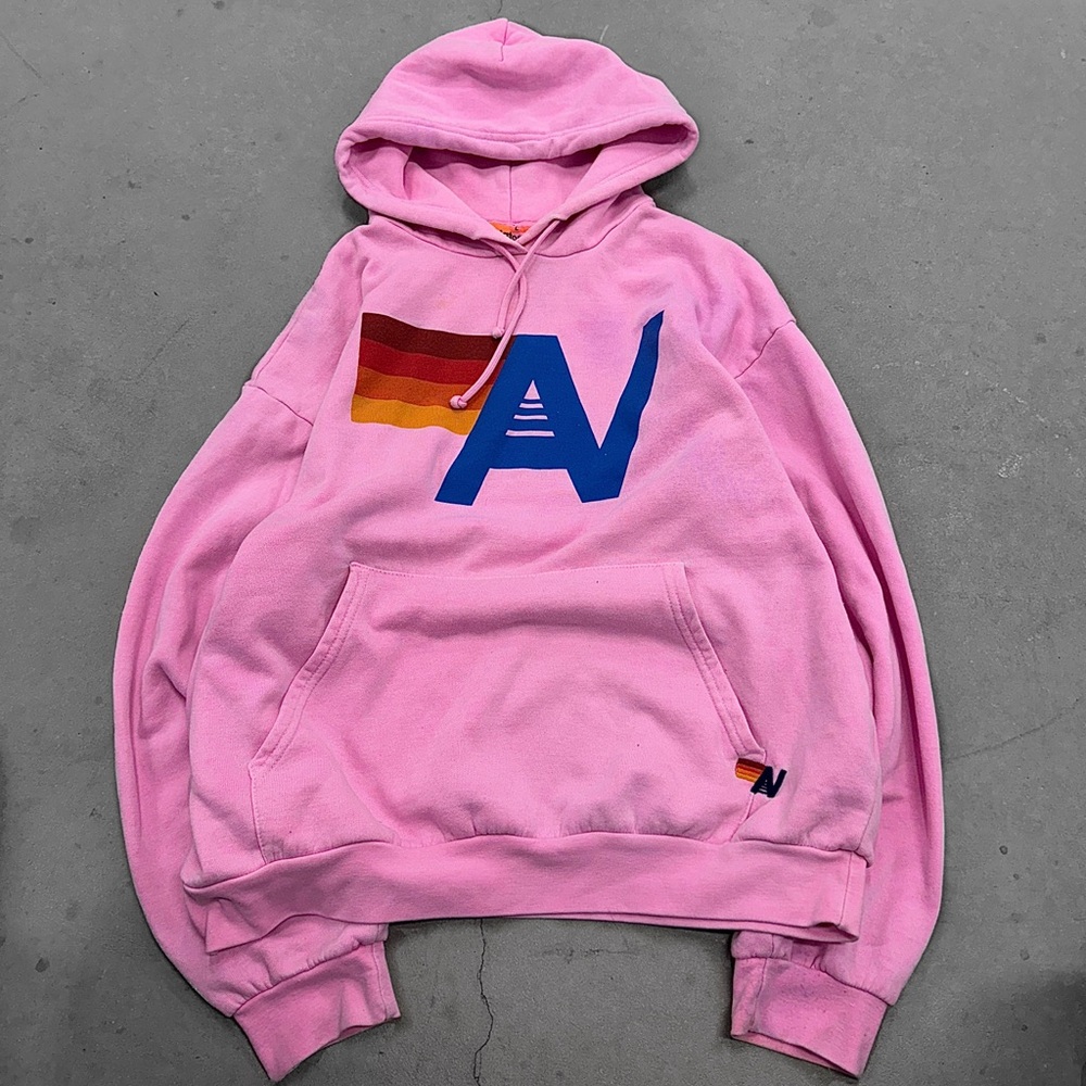 Aviator Nation Logo Pullover Relaxed Hoodie